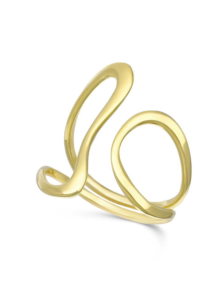 Anel banhado a ouro