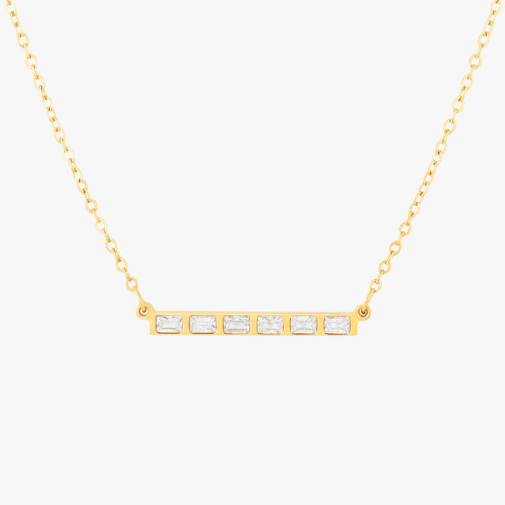 Baguette Line Necklace