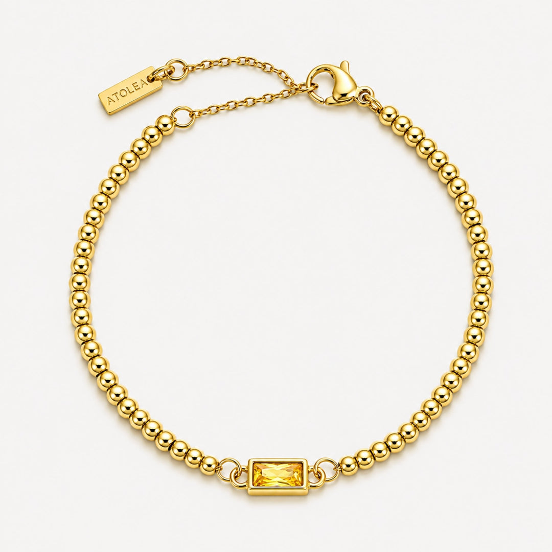 Beaded Birthstone Bracelet