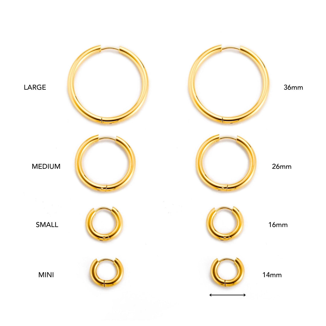 Thick Hoop Earrings
