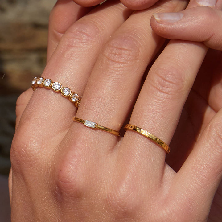 Dainty Crystal Ring