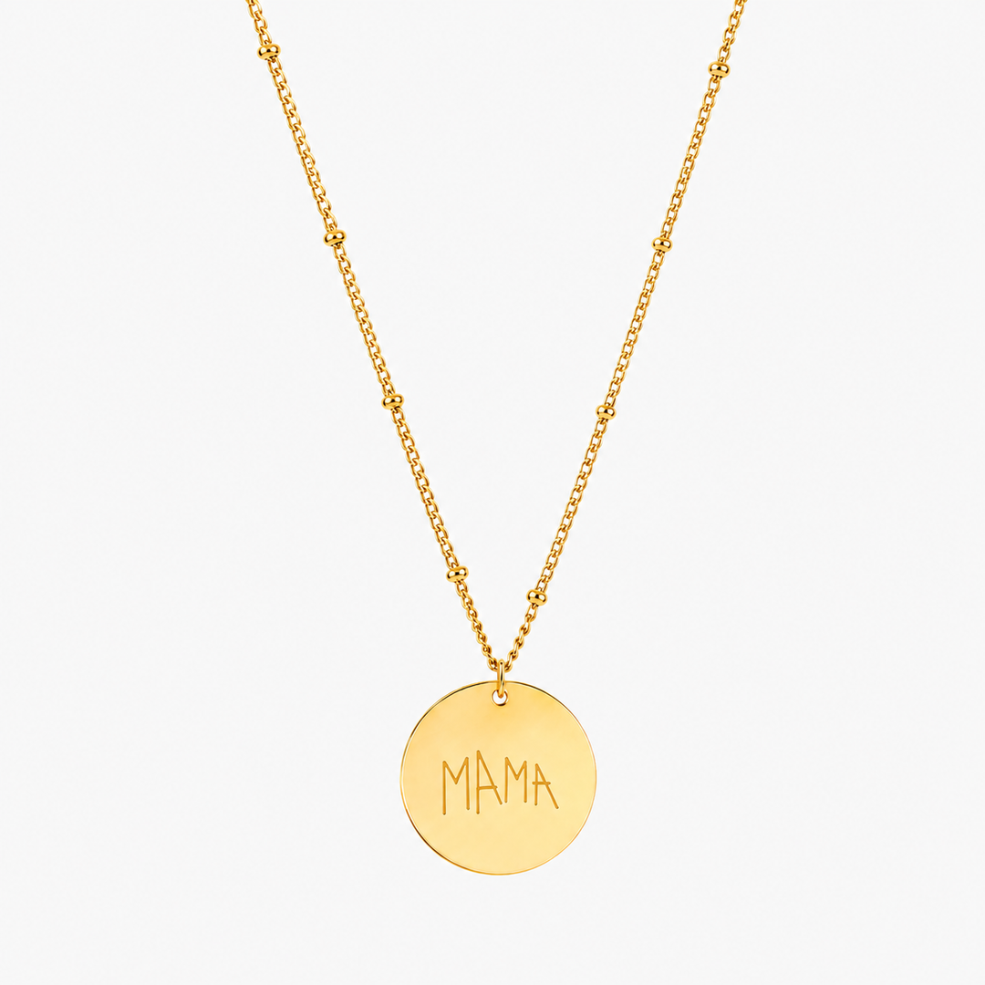 Drawing Disc Necklace