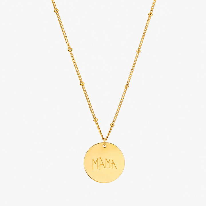 Drawing Disc Necklace