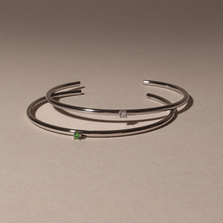 Thin Emerald Cuff