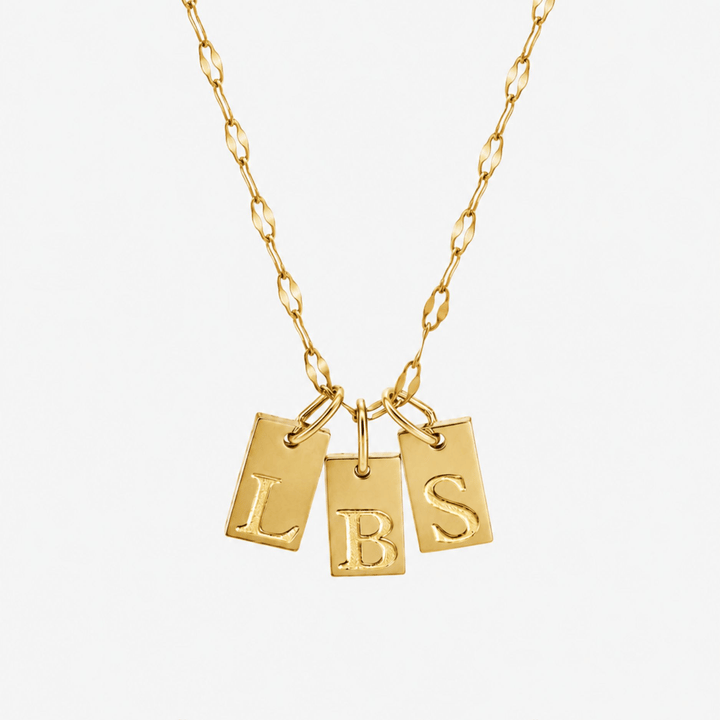 Initial Tag Necklace