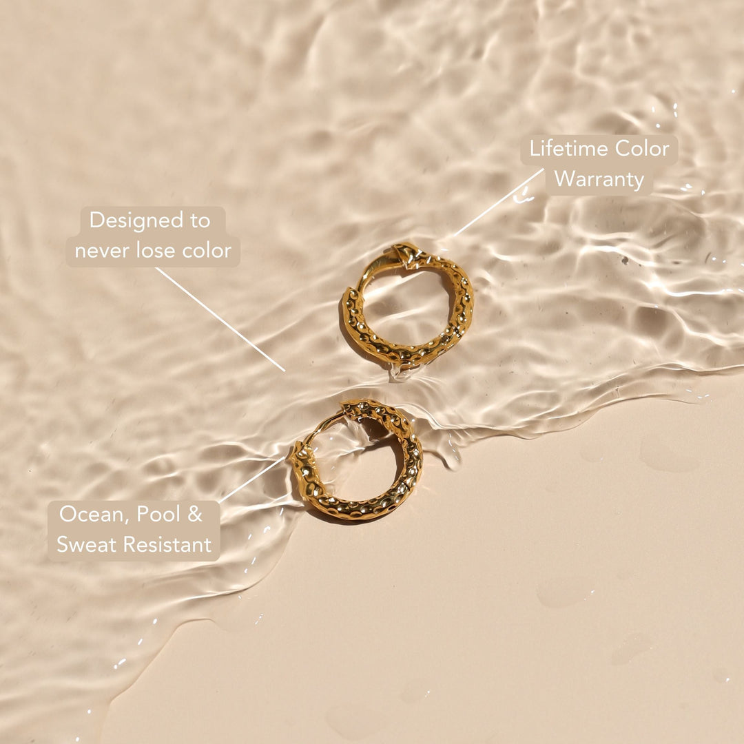 Hammered Hoops Earrings