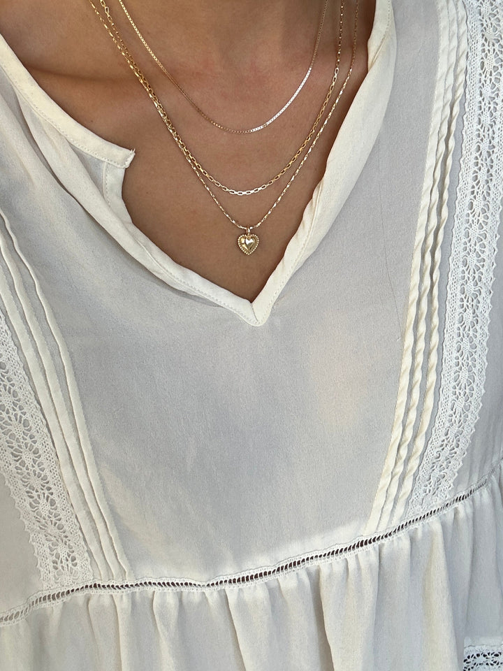Love Heart Necklace Set