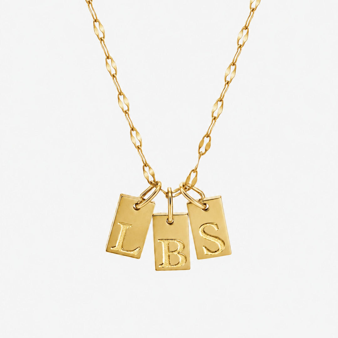 Initial Tag Necklace