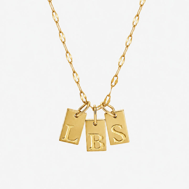 Initial Tag Necklace