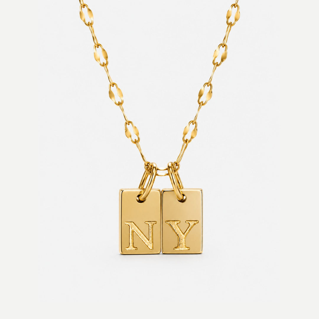 Initial Tag Necklace