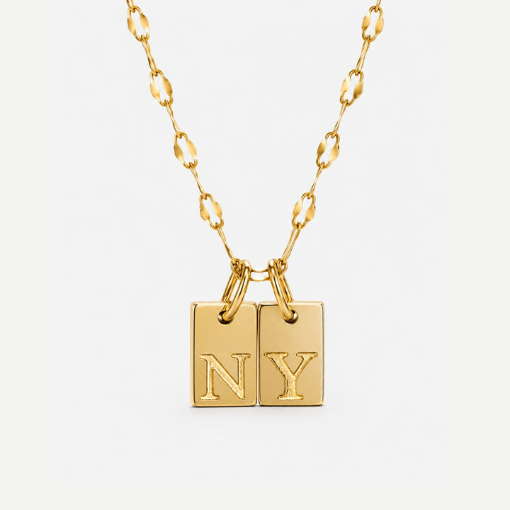 Initial Tag Necklace