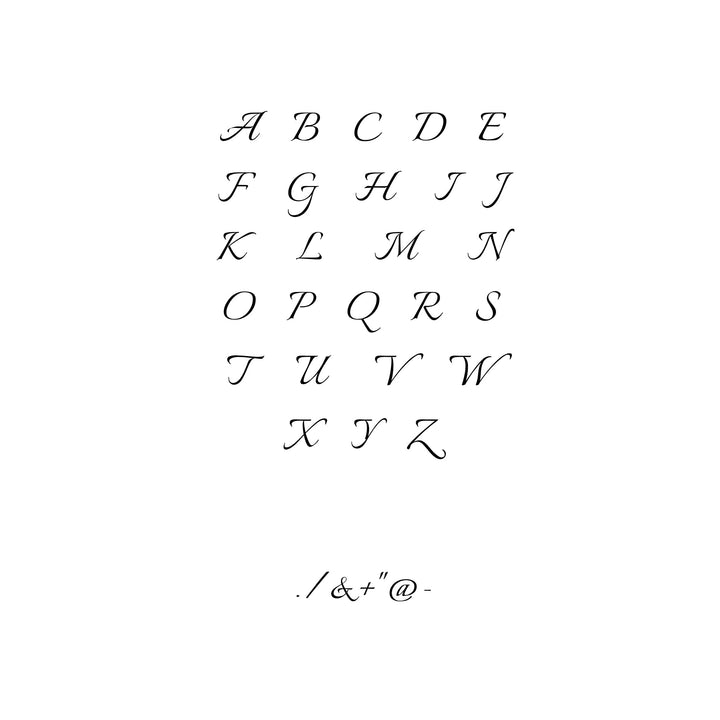 One-Initial Crystal Ring