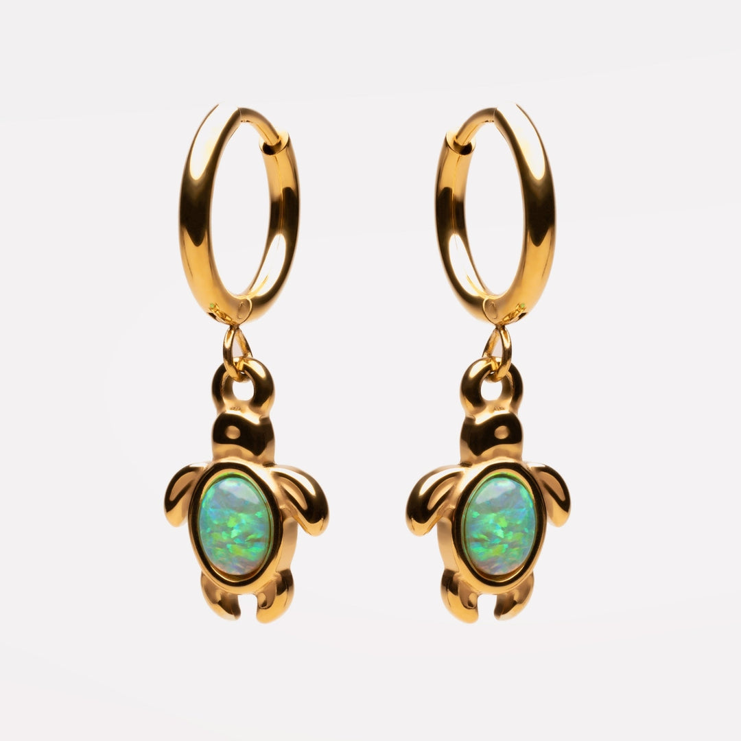 Opal Turtle Hoops