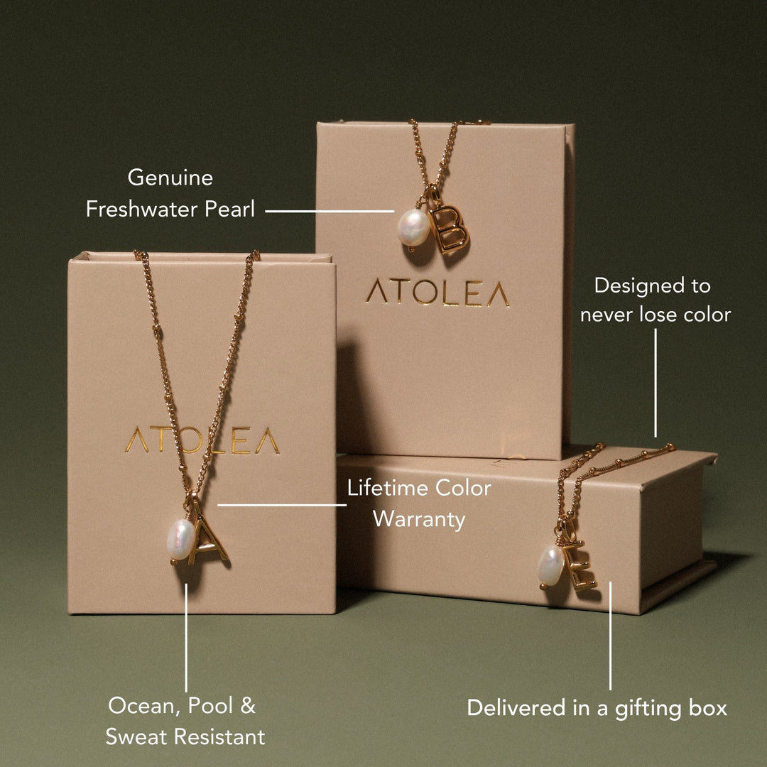 Initial & Pearl Necklace