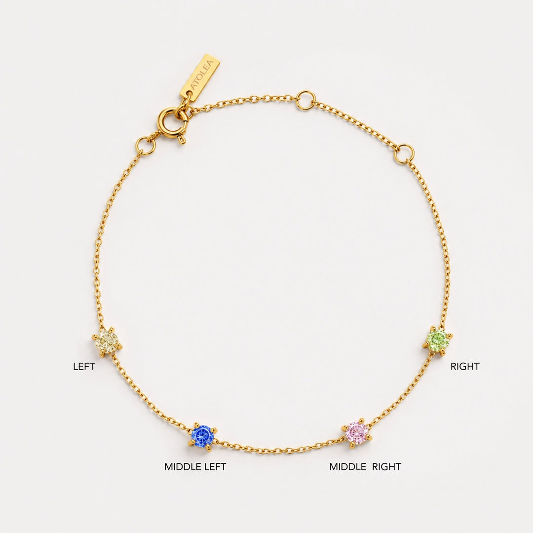 Custom Birthstone Bracelet