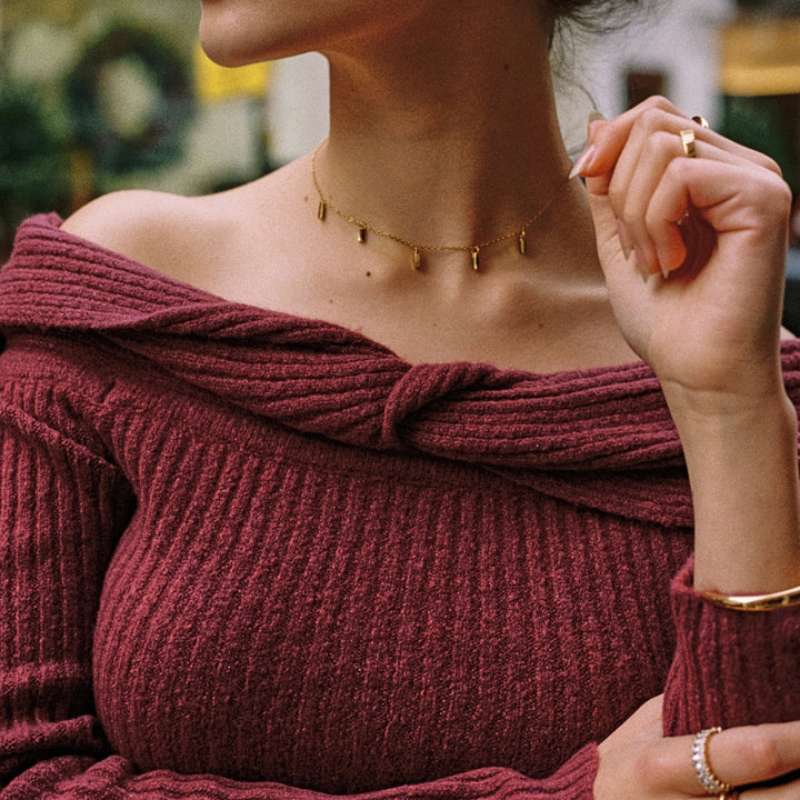Rain of Emeralds Choker