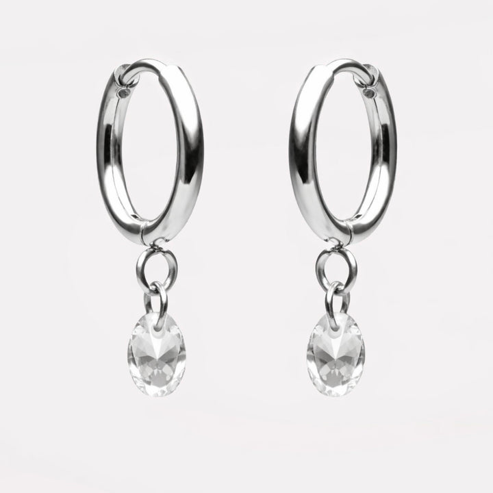 Rosé Drop Earrings