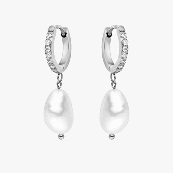 Freshwater Pearl Hoop Earrings
