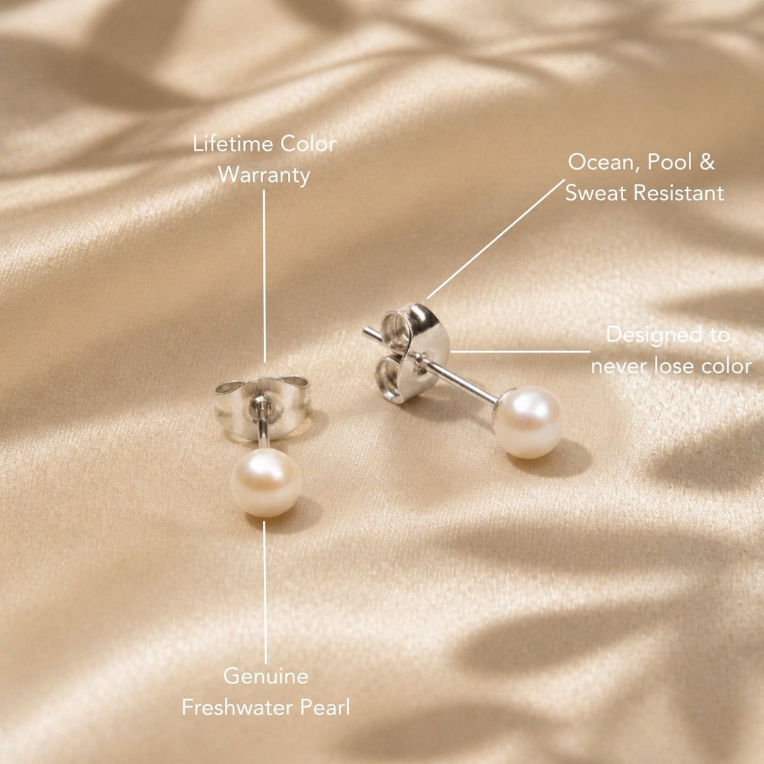 Pearl Stud Earrings