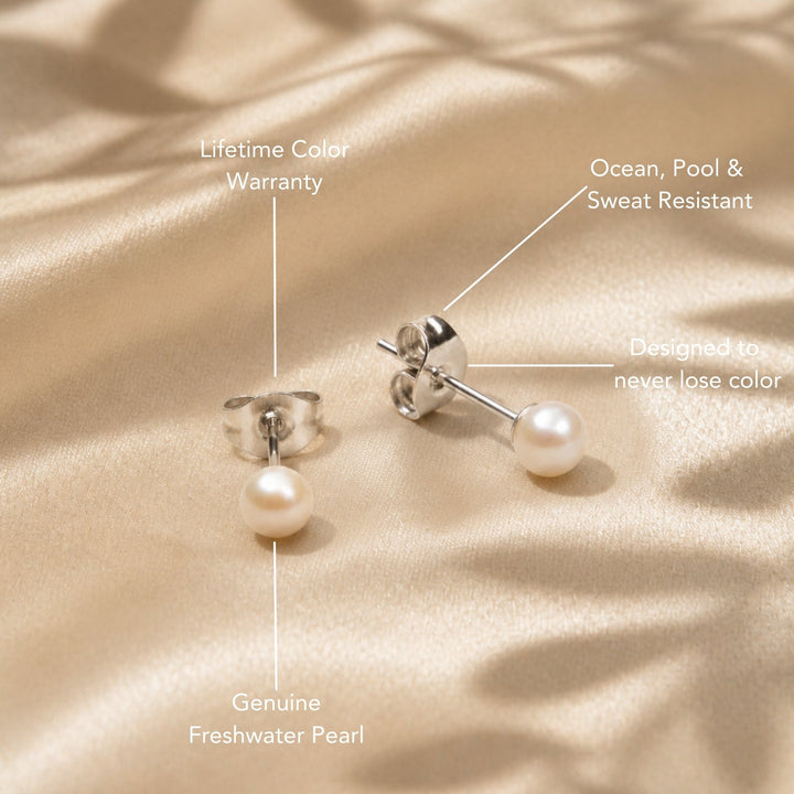 Pearl Stud Earrings