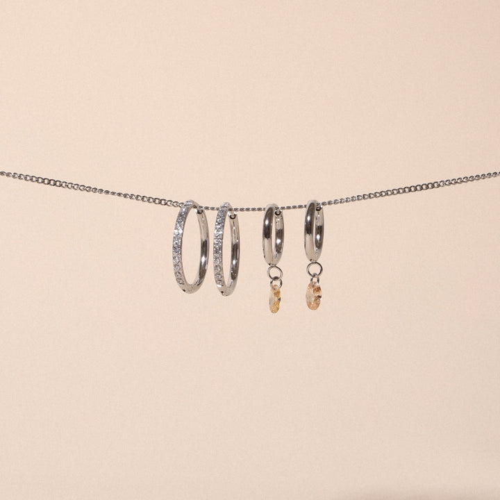 Rosé Drop Earrings