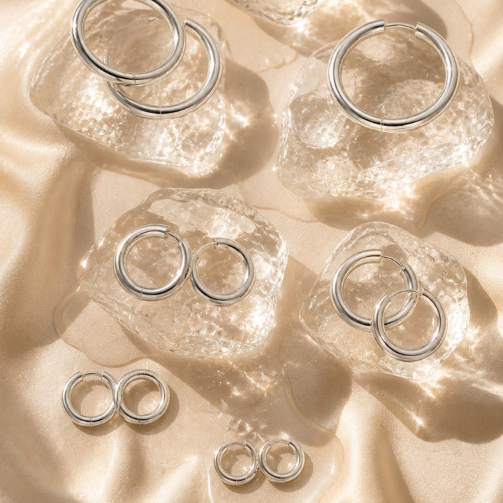 Thick Hoop Earrings